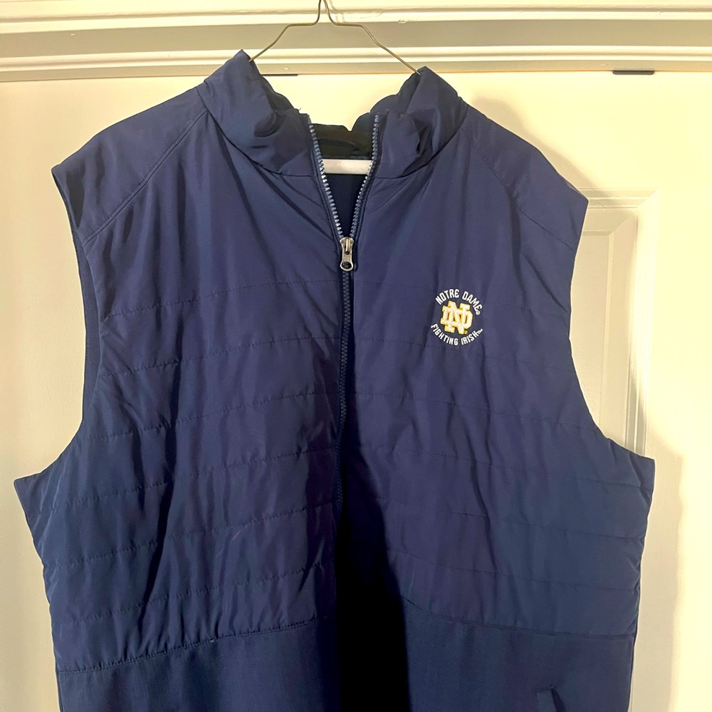 Under Armour zip up vest - Notre Dame